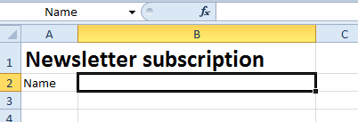 Screenshot of the cell name field in Excel Screenshot of the cell name field in Excel